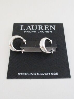 RALPH LAUREN - Hoop Earrings In Sterling Silver